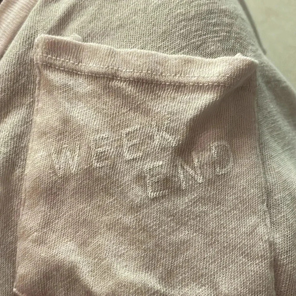 Good Hyouman Week End Pale Pink  Cotton V Neck T Shirt Size Medium - Picture 6 of 10